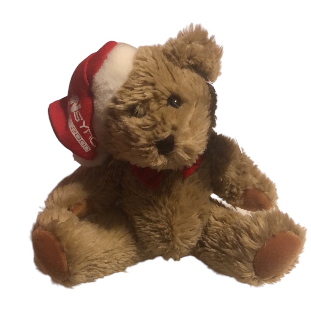 NWT 2000 Steven Smith NSYNC Holiday Christmas Santa Claus Teddy Bear Plush